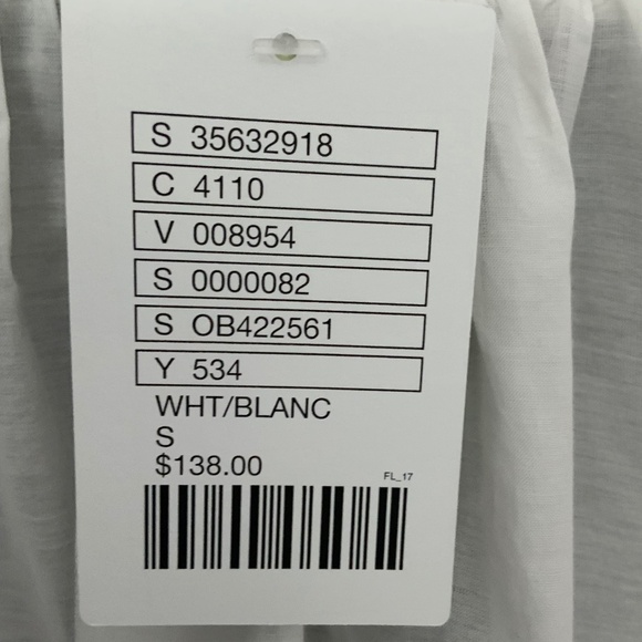 NWT Anthropologie Leifsdottir White Off Shoulder Embroidered Peasant Top S - Picture 9 of 15